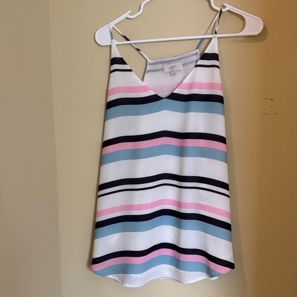 LOFT Women's Multicolor Striped Camisole